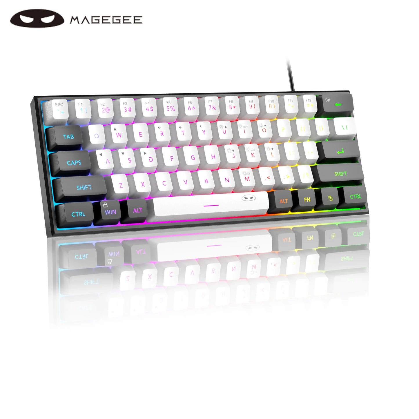 Compact 61-Key RGB Gaming Keyboard – MageGee