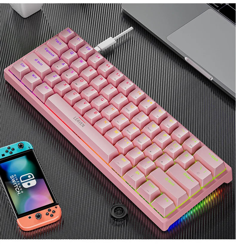 EDUP K620 Mini RGB Mechanical Gaming Keyboard – 61 Keys