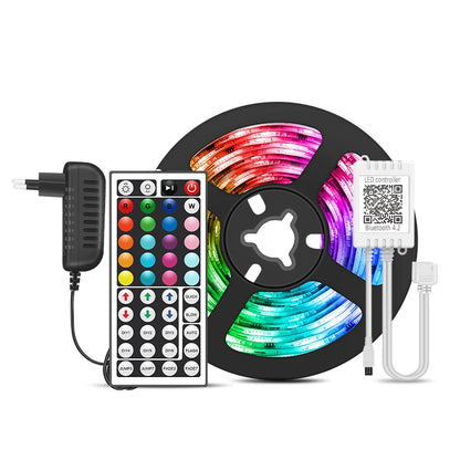 5050 RGB LED Strip aiopp – Bluetooth Control via Happylight App | Music Synchronization, Home Ambient Lighting and Gaming