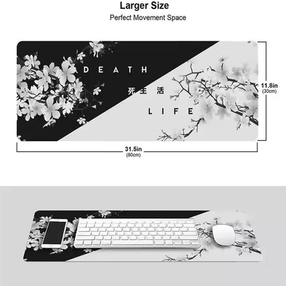 Tapis de Souris Gaming “Life & Death” – Élégance Minimaliste et Performance Ultime