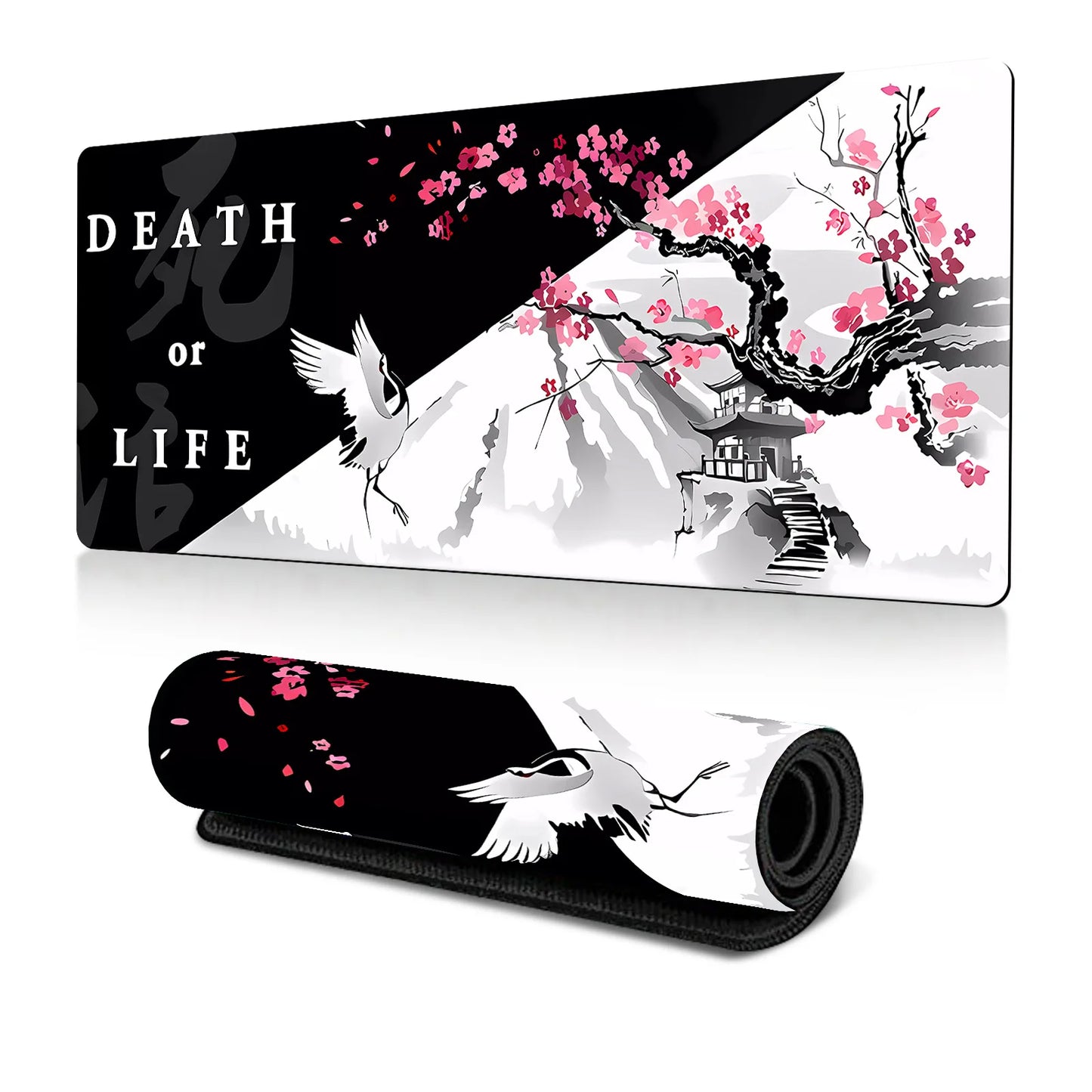 Tapis de Souris Gaming “Life & Death” – Élégance Minimaliste et Performance Ultime