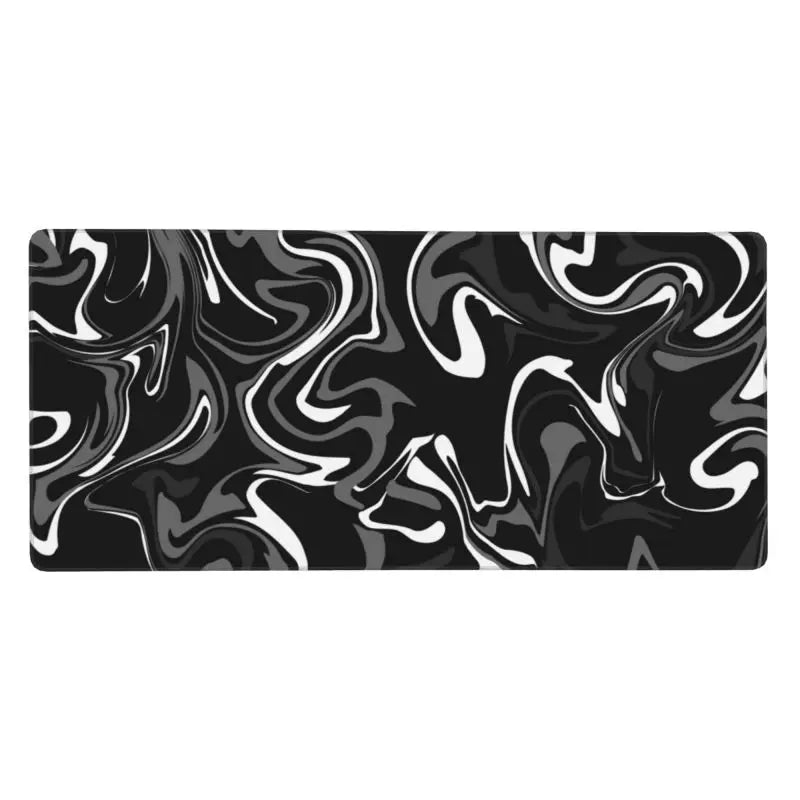 Black &amp; White Marble Gaming Mousepad – Fluidity, Elegance and Precision