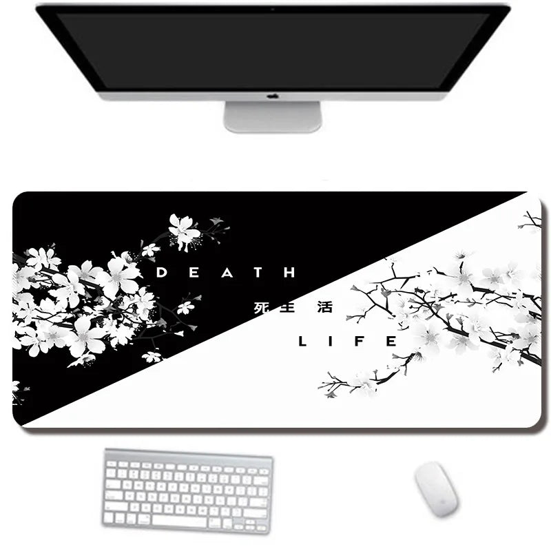 Tapis de Souris Gaming “Life & Death” – Élégance Minimaliste et Performance Ultime