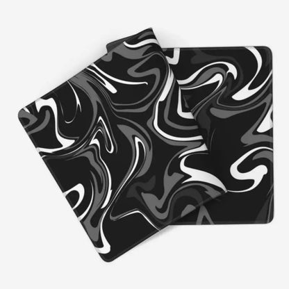 Black &amp; White Marble Gaming Mousepad – Fluidity, Elegance and Precision
