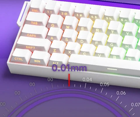 Veekos Shine60 HE – Clavier Magnétique Gaming RGB Tri-Mode (Wired / Wireless / Bluetooth)