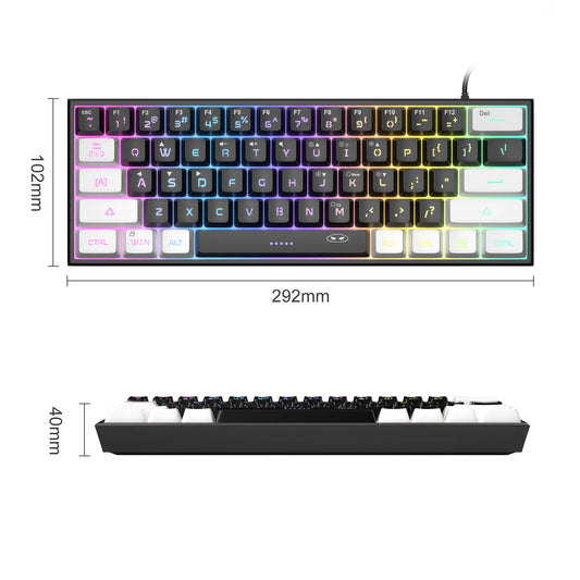 Compact 61-Key RGB Gaming Keyboard – MageGee