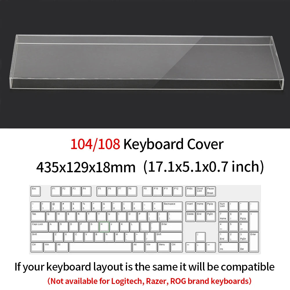 ZUIDID – Couvercle Anti-Poussière Transparent pour Clavier