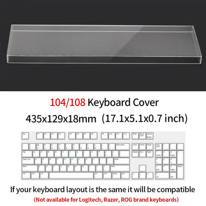 ZUIDID – Couvercle Anti-Poussière Transparent pour Clavier