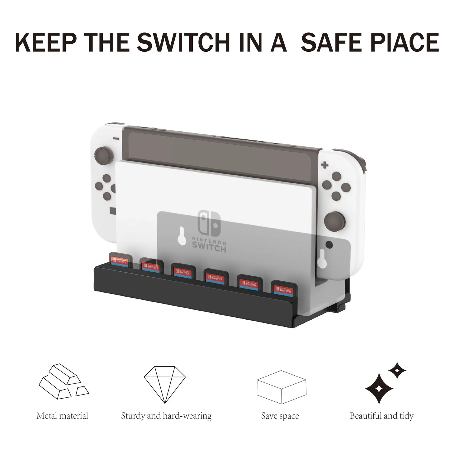 Support Mural pour Nintendo Switch OLED