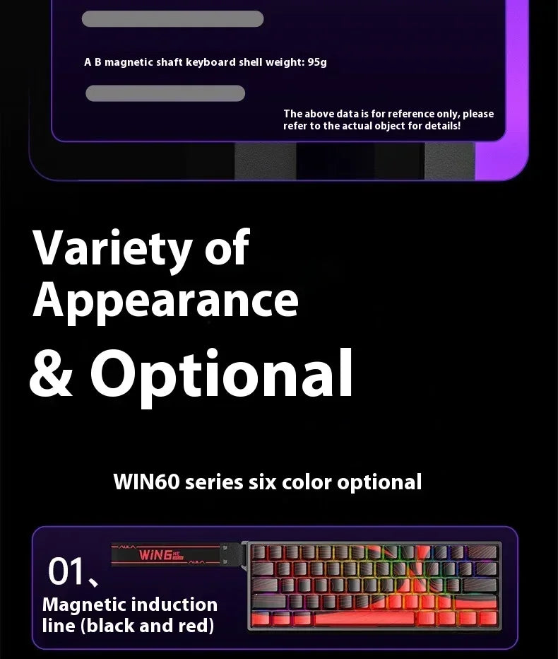 Clavier Mécanique Gaming AULA Win60/68 HE – Switchs Magnétiques, RGB & Performance E-Sport