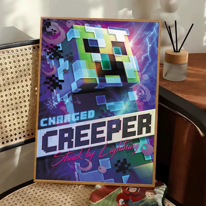 Poster Minecraft - Affiche Décorative Gaming pour Chambre et Salon