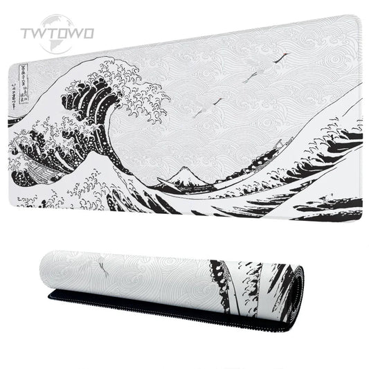 Tapis de Souris XXL – Design Vague Japonaise