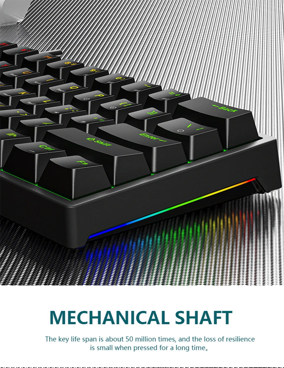 Clavier Mécanique Gaming EDUP K620 Mini RGB – 61 Touches