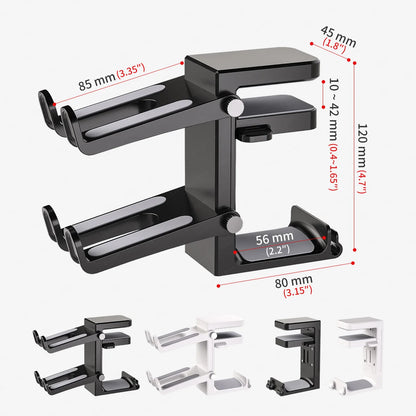 2-in-1 Headset and Game Controller Holder – Clamp Mount