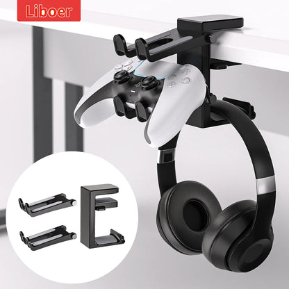 2-in-1 Headset and Game Controller Holder – Clamp Mount