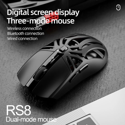 SMAILWOLF RS8 – Wireless Gaming Mouse with Digital Display (73g)