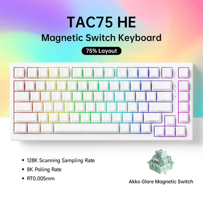 AKKO TAC75 HE – Clavier Magnétique Gaming 75% Haute Précision
