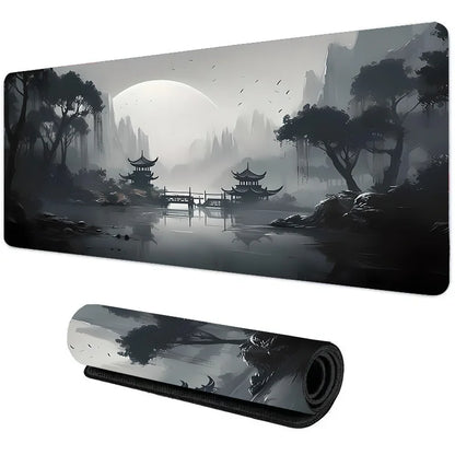 Tapis de Souris Gaming “Moonlight Temple” – Mystère, Sérénité et Précision