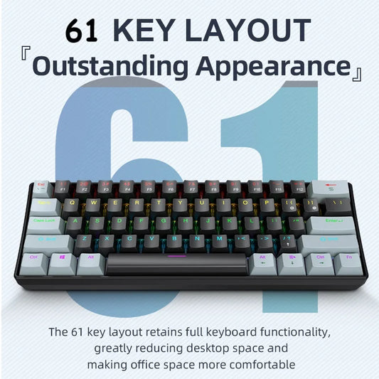 61-Key RGB Mechanical Keyboard – APAYADO K61