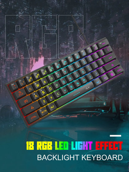 Compact 61-Key RGB Gaming Keyboard – MageGee