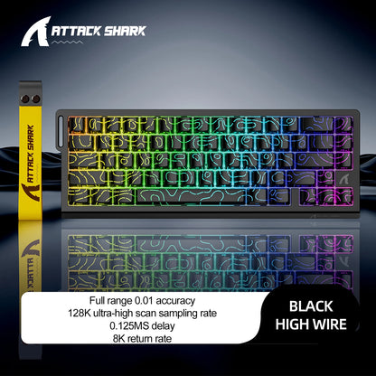 Attack Shark X68HE – Clavier Magnétique Gaming 8KHz Haute Performance