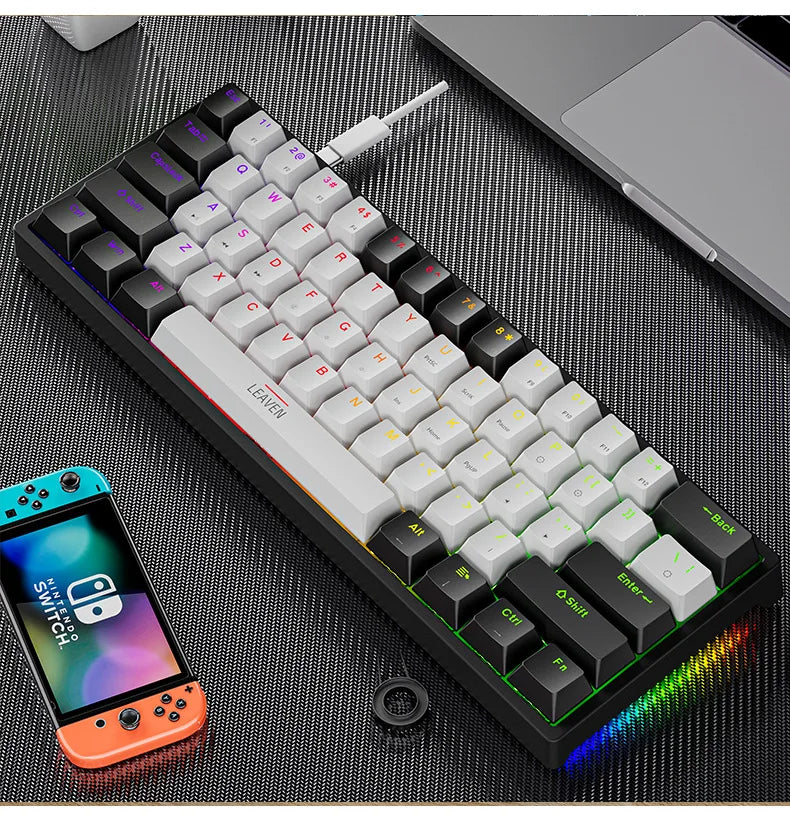 Clavier Mécanique Gaming EDUP K620 Mini RGB – 61 Touches