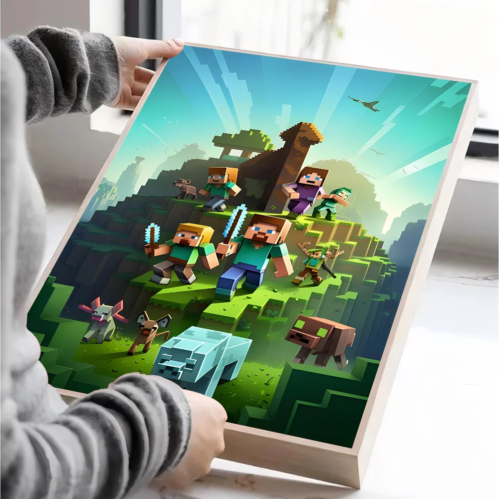 Poster Minecraft - Affiche Décorative Gaming pour Chambre et Salon