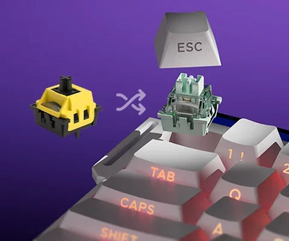 Veekos Shine60 HE – Clavier Magnétique Gaming RGB Tri-Mode (Wired / Wireless / Bluetooth)