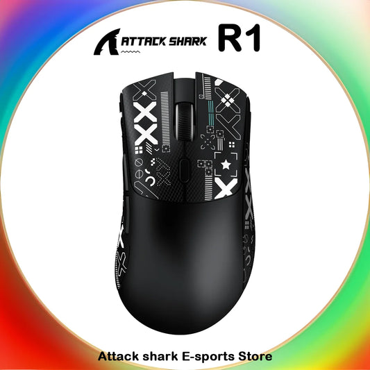 Attack Shark R1 – Tri-Mode Wireless Gaming Mouse, Ultra Lightweight (59g)