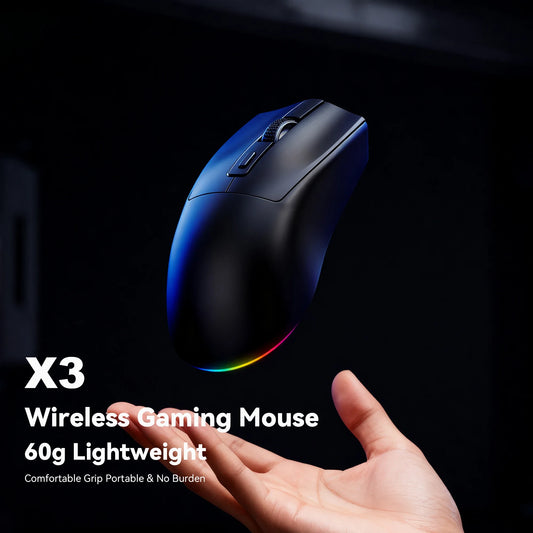 X3 Wireless Gaming Mouse – Precision, Lightweight and RGB Style