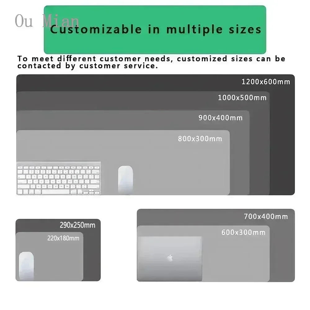 XXL Mouse Pad with Blooming Tree Design - Non-Slip and Waterproof