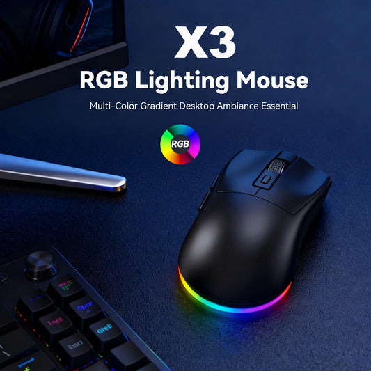 X3 Wireless Gaming Mouse – Precision, Lightweight and RGB Style