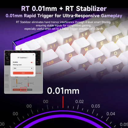 Veekos Shine60 HE – Clavier Magnétique Gaming RGB Tri-Mode (Wired / Wireless / Bluetooth)