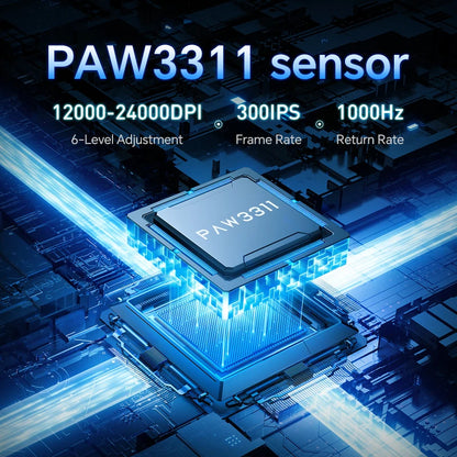 AJAZZ AJ139 V2 MC – Souris Gaming Sans Fil à Base Magnétique RGB