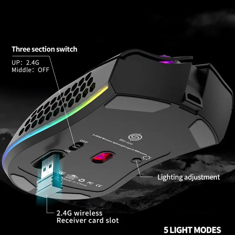 Souris Gaming Sans Fil Ultralight RGB – 12 000 DPI