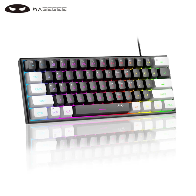 Compact 61-Key RGB Gaming Keyboard – MageGee