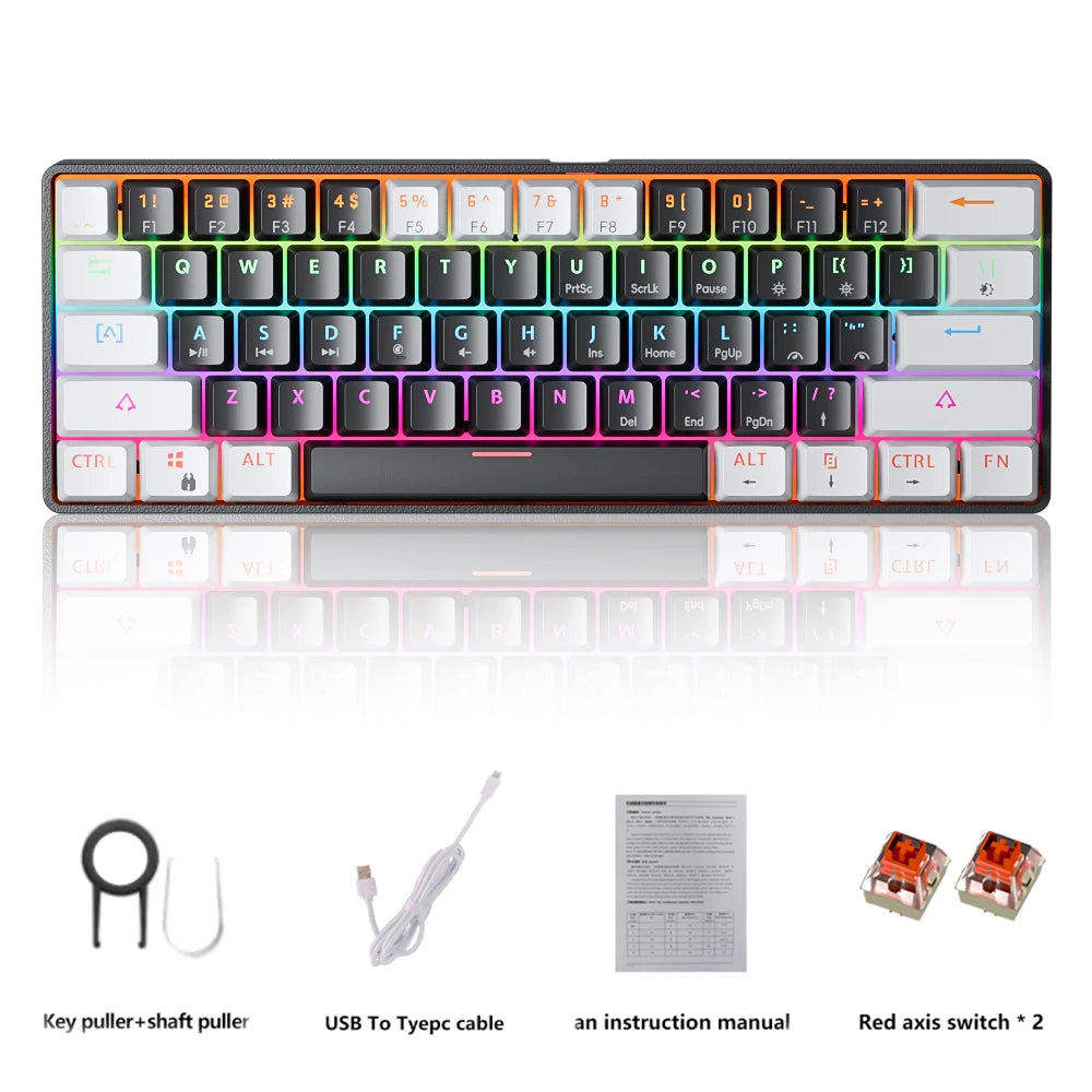 Clavier Mécanique RGB Compact 60 % – MUCAI
