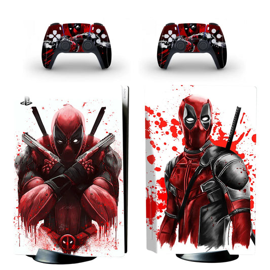 Skin Protecteur et Décoratif Deadpool pour PS5 – Version avec Lecteur de Disque
