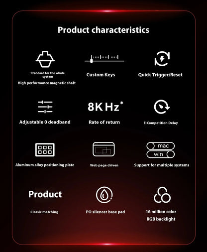 Ajazz MAD60/68 HE – Clavier Magnétique Gaming E-Sport Ultra-Rapide