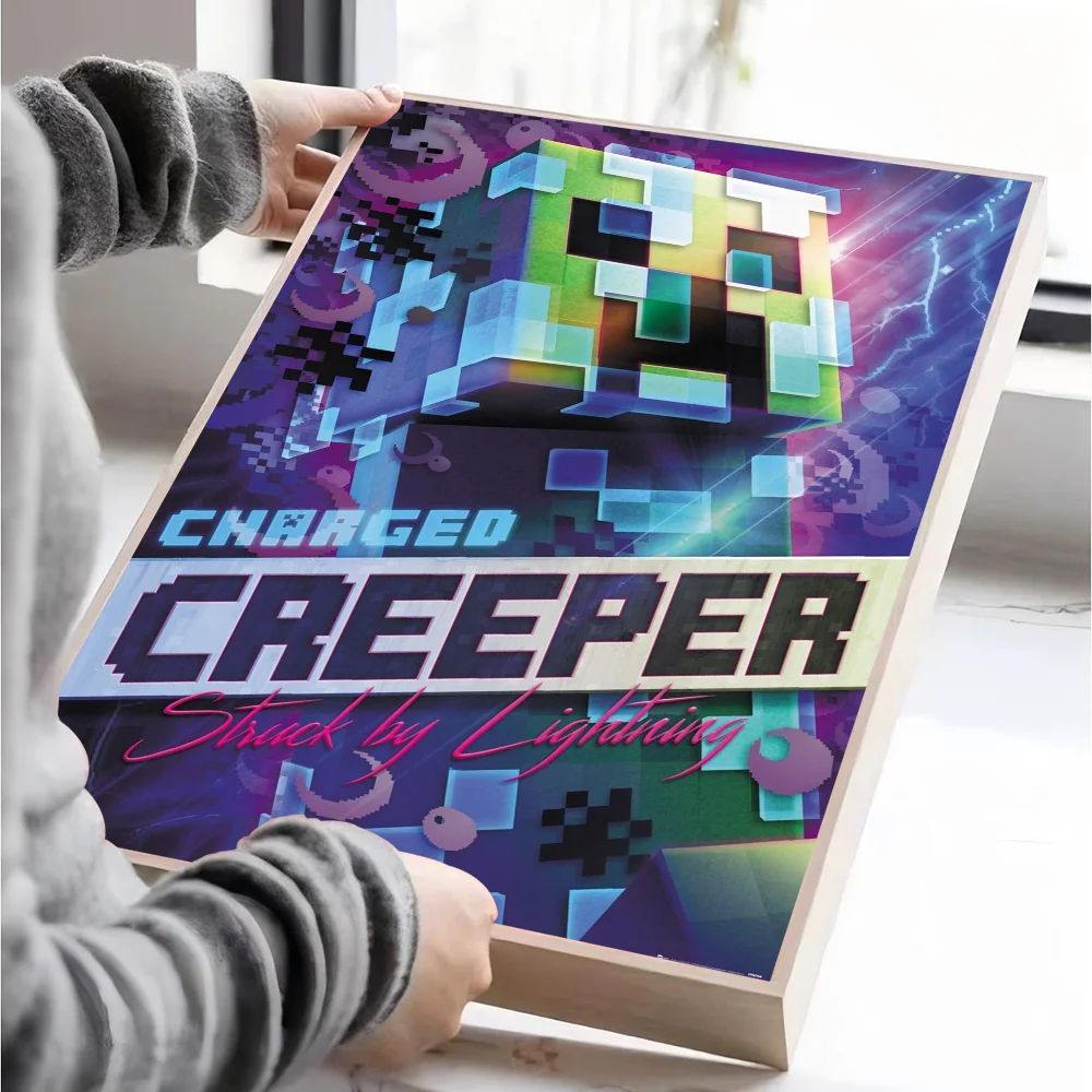 Poster Minecraft - Affiche Décorative Gaming pour Chambre et Salon