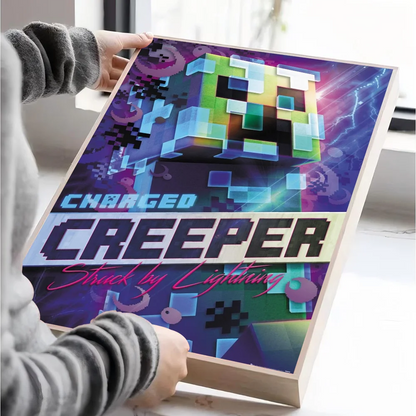 Poster Minecraft - Affiche Décorative Gaming pour Chambre et Salon