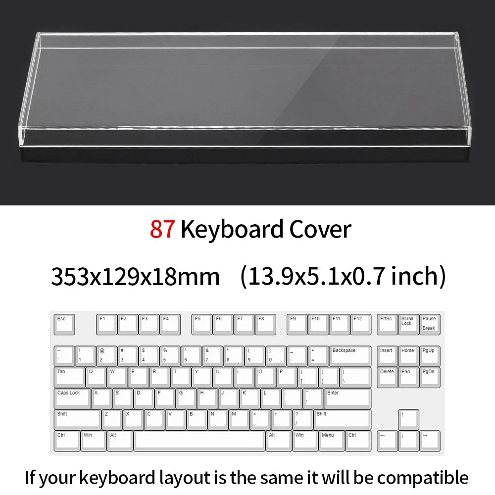 ZUIDID – Couvercle Anti-Poussière Transparent pour Clavier