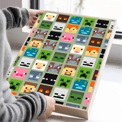 Poster Minecraft - Affiche Décorative Gaming pour Chambre et Salon