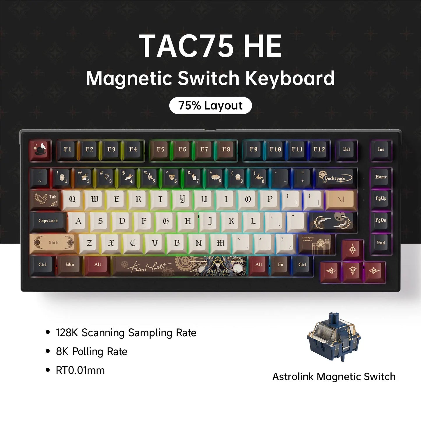 AKKO TAC75 HE – Clavier Magnétique Gaming 75% Haute Précision