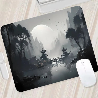 Tapis de Souris Gaming “Moonlight Temple” – Mystère, Sérénité et Précision