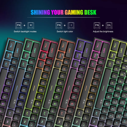Clavier Gaming MageGee 61 Touches RGB – Compact, Étanche et Performant