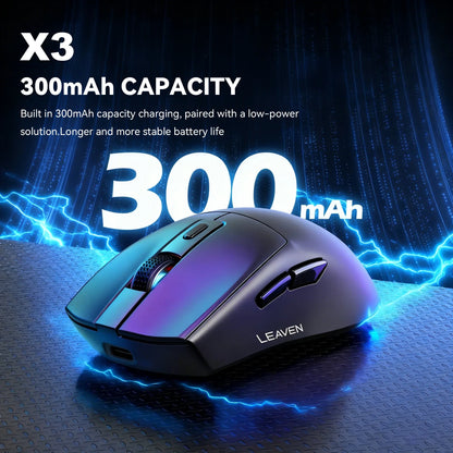 X3 Wireless Gaming Mouse – Précision, Légèreté et Style RGB