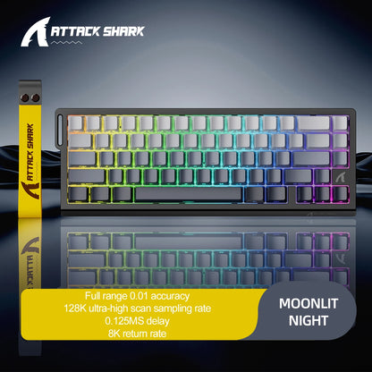 Attack Shark X68HE – Clavier Magnétique Gaming 8KHz Haute Performance