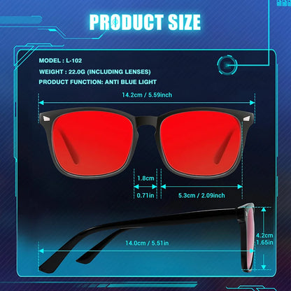 Lunettes Anti-Lumière Bleue – Style Classique, Confort et Protection