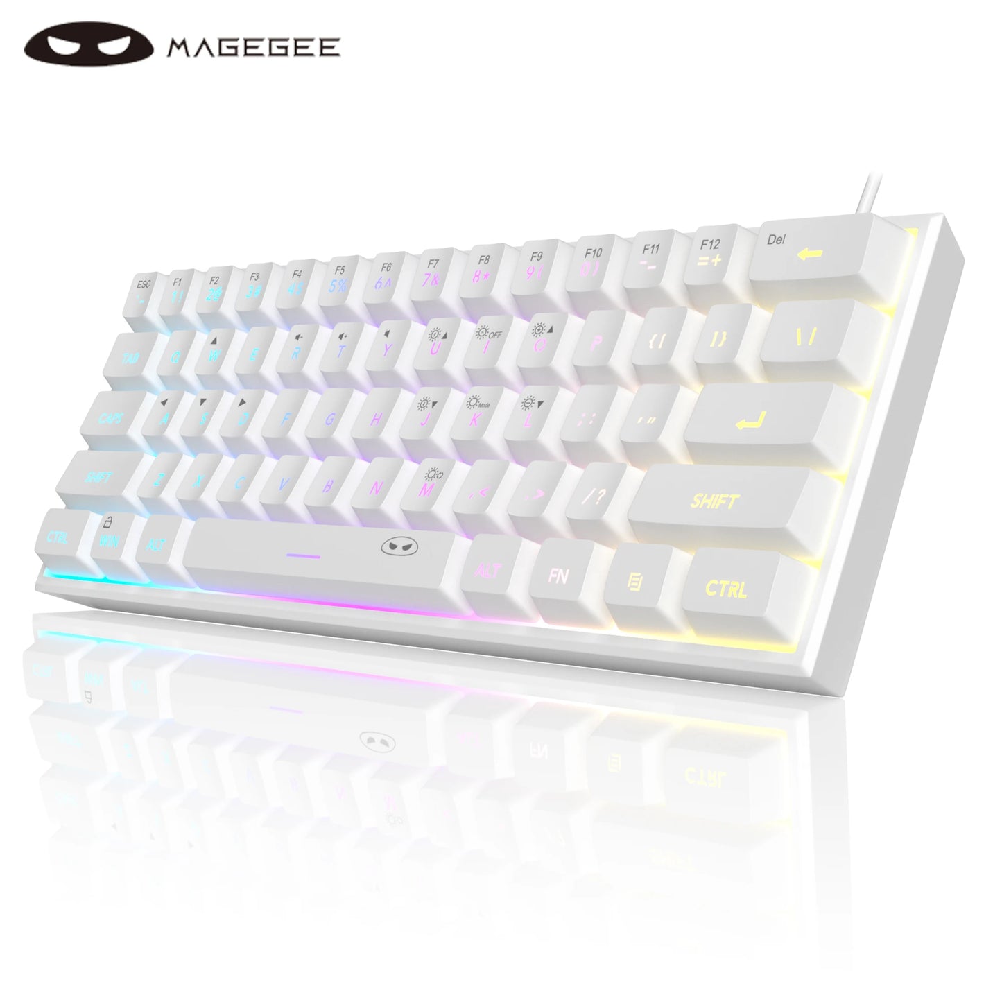 Compact 61-Key RGB Gaming Keyboard – MageGee